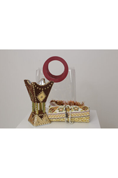 OEMS Elegant Gift Set with Wooden Incense Burner, Mat, and Prayer Beads