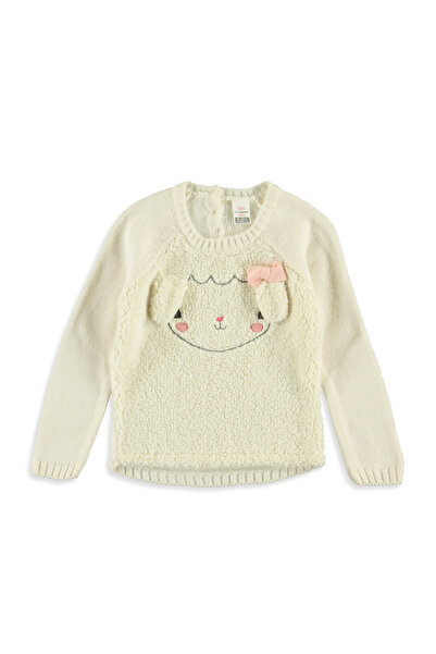 LC Waikiki Regular Fit Animal Figured Baby Girl Tricot Sweater