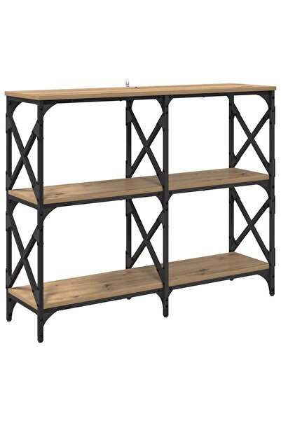 vidaxl Masă de consolă Stejar Artizanal 100 x 28 x 80,5 cm