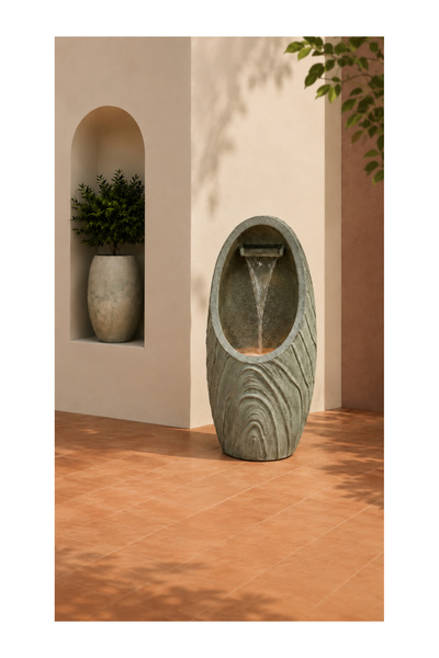 Divona Home Terra Led Işıklı Modern Bahçe Şelalesi