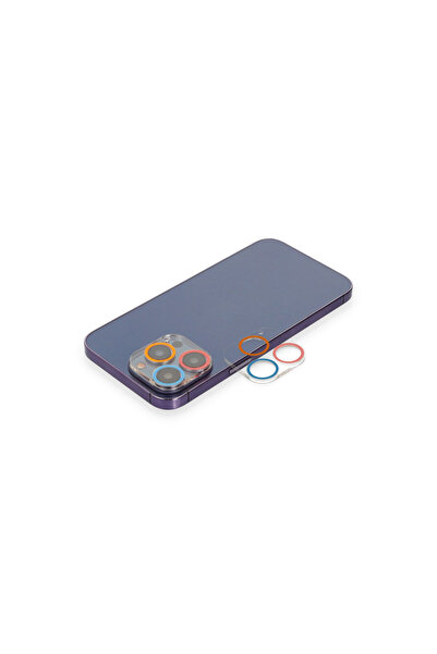 TİMİON iPhone 12 Pro Colorful Camera Lens Protection Glass - Pink-Blue Please...