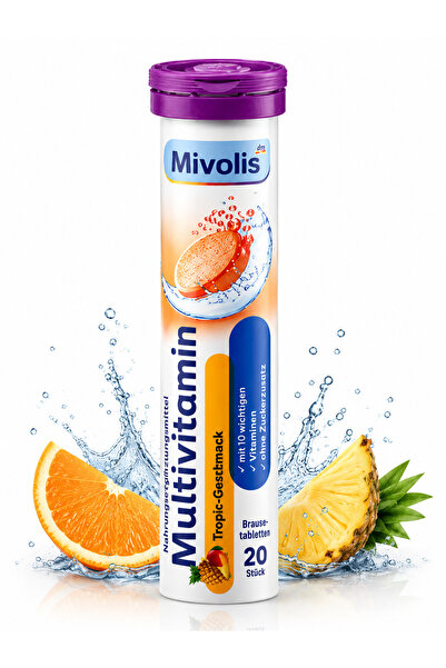 mivolis Multivitamin Brausetabletten 20 Efervesan Tablet Vitamin Mineral Komp...