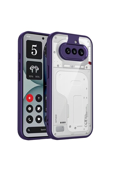 sscase Color Frame Διάφανη Σκληρή Θήκη Purple (Nothing Phone (4a))