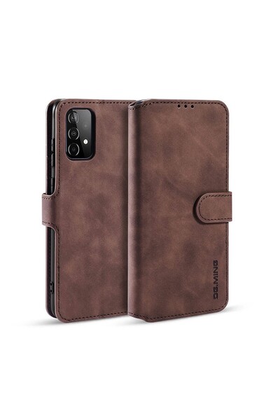 sscase Retro Oil Side Θήκη Πορτοφόλι Brown (Samsung Galaxy A52/A52s)