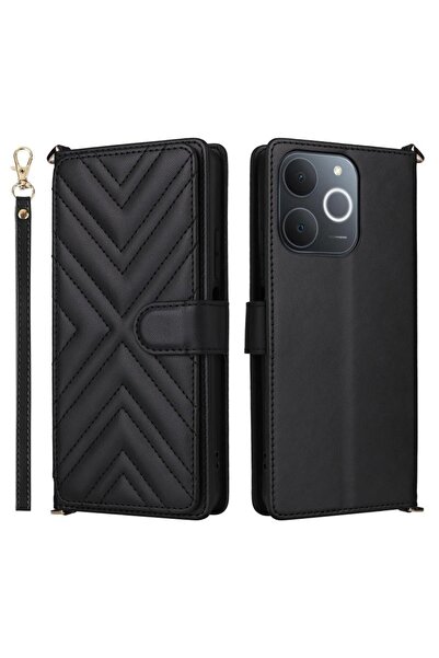 sscase Puff Lines Θήκη Πορτοφόλι Black (Realme Note 70T 4G)