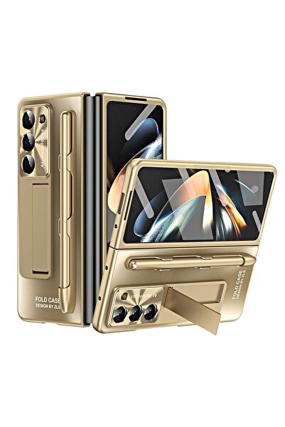sscase Integrated AG Σκληρή Θήκη με Βάση Στήριξης και Πενάκι Gold (Samsung Ga...