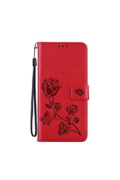 sscase Rose Embossed Θήκη Πορτοφόλι Red (Xiaomi Redmi Note 11 Pro 4G / 5G)