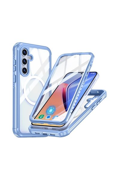 sscase 360 Degrees Coverage MagSafe Σκληρή Θήκη Sky Blue (Samsung Galaxy A55 5G)