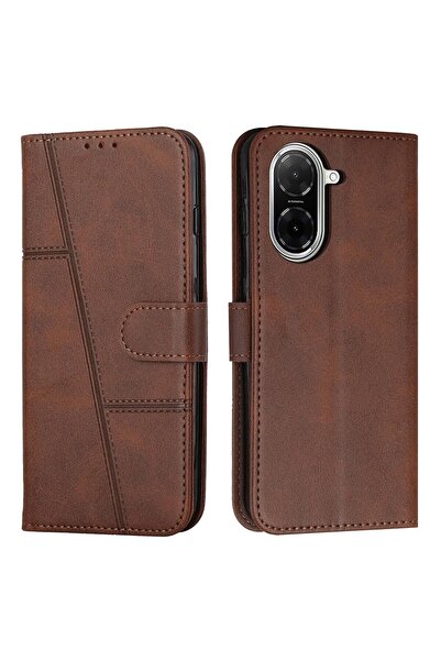sscase Stitching Θήκη Πορτοφόλι Brown (Xiaomi Redmi A5 4G/Poco C71 4G)