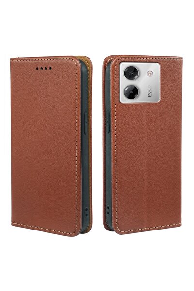 sscase Gloss Θήκη Βιβλίο Brown (Xiaomi Poco M7 Pro 5G)