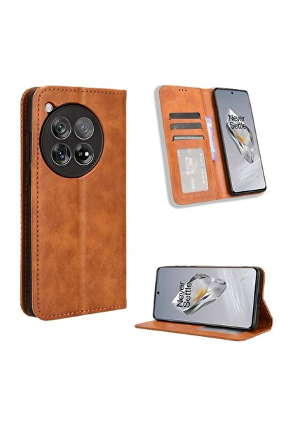 sscase Magnetic Buckle Retro Θήκη Βιβλίο Brown (OnePlus 12R 5G)