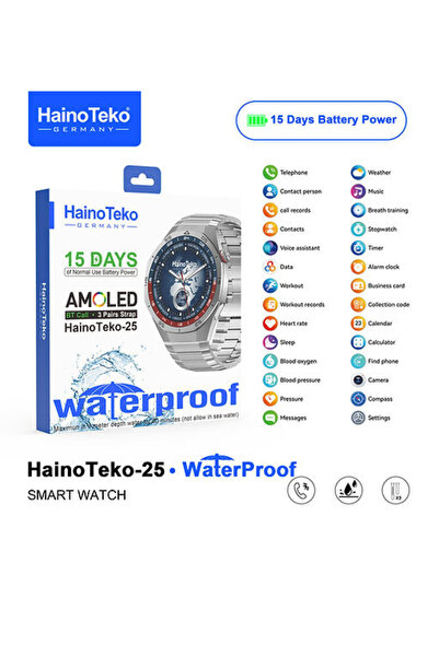 HAINOTEKO 25 Round Smart watch - Waterproof