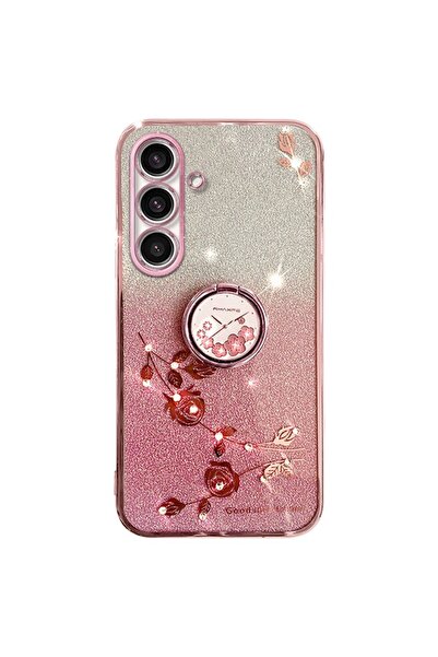 sscase Gradient Glitter Θήκη Σιλικόνης με Δαχτυλίδι Rose Gold (Samsung Galaxy...