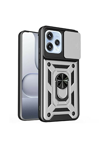 sscase Sliding Camera Σκληρή Θήκη με Δαχτυλίδι Silver (Oppo Reno15 5G)