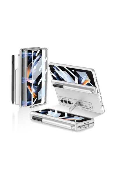sscase Magnetic Hinge Flip με Θήκη για Πενάκι και Stand Silver (Samsung Galax...