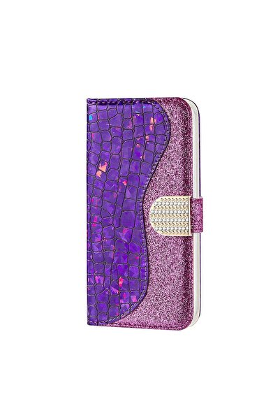 sscase Laser Glitter θήκη Πορτοφόλι Purple (Xiaomi Redmi 10C)