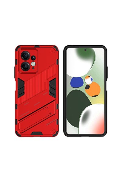 sscase Punk Armor Σκληρή Θήκη με Στήριγμα Red (Xiaomi Redmi Note 12 4G)