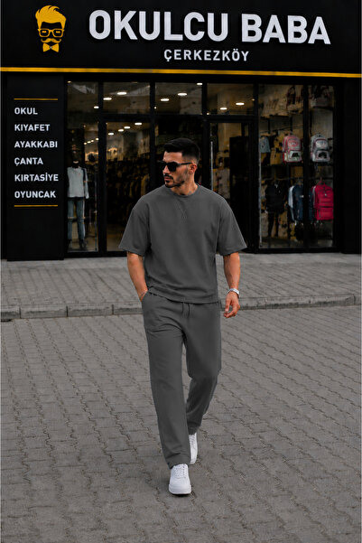 YAKAMEL Erkek Kısa Kollu Yazlık Oversize Takım