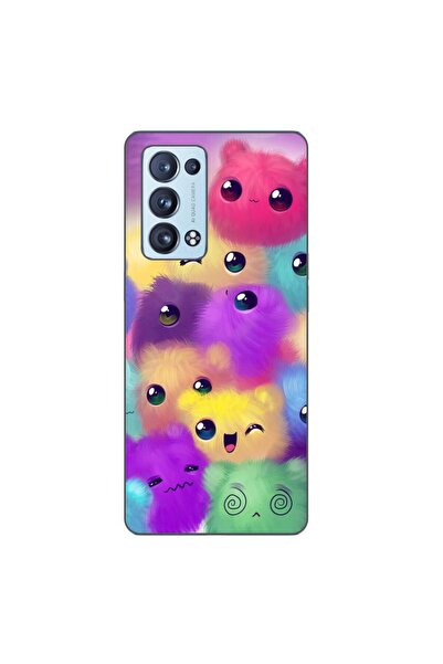 OEM Husa compatibila cu Oppo Reno6 Pro 5G Silicon Gel Tpu Model Pufosi Colorati