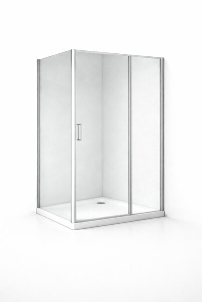 Casa Stile Cabina dus sticla securizata 6 mm, usa batanta, dimensiuni 80x100 cm