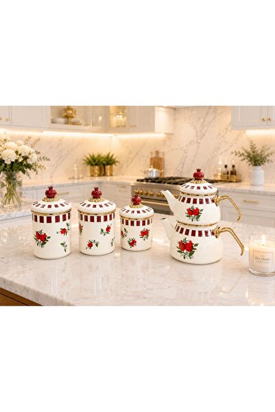 Santara Acar Nuances Narli Series 3-Piece Set Including Spice Bowl and Tea Bo...