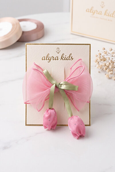 ALYRA Laleli Clip Buckle Baby Girl and Child Hair Clip Ecru Pink Blue Salmon ...