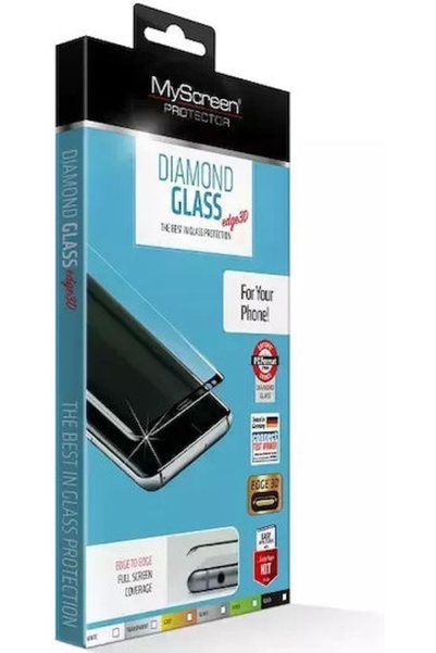 My Screen Protector Προστατευτικό Οθόνης Διαμαντένιο Γυαλί Ενισχυμένο 3D Μαύρ...