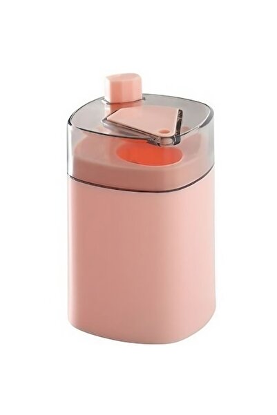 DAMUR Automatic Toothpick Holder with Button and Lid, made of PP, 9.5x6 cm, Pink