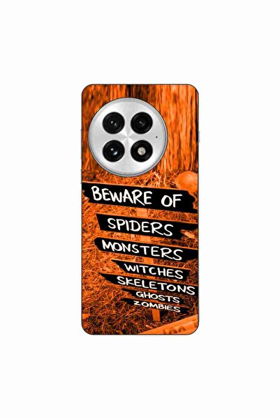 OEM Husa compatibila cu OnePlus 13 Silicon Gel Tpu Model Halloween Beware Signs