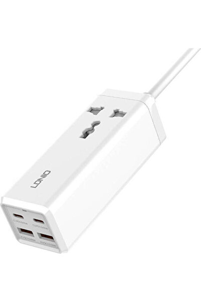 LDNIO Βάση φόρτισης με 2 θύρες USB-A και 2 θύρες USB-C, Γρήγορη Φόρτιση 3.0 6...