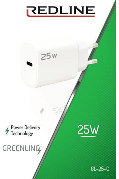 Redline Φορτιστής Χωρίς Καλώδιο με Θύρα USB-C 25W Λευκός (GL-25-C)
