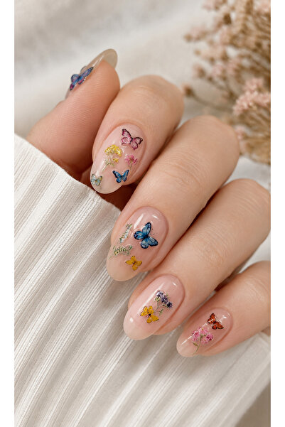 MAQYA KOZMETİK Kelibek & Çiçek Desenli Nail Sticker Seti – Tırnak, Telefon, T...