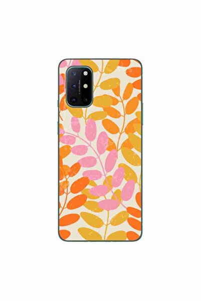 OEM Husa compatibila cu OnePlus 8T Silicon Gel Tpu Model Summer Leaves