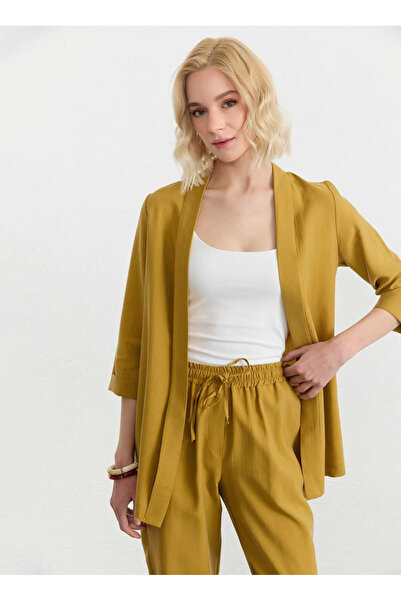 Selen Haki Kadın Standart Fit Ceket 26YSL1628
