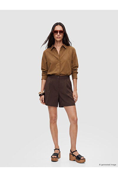 LC Waikiki Modal Blend Pleated Women's Shorts