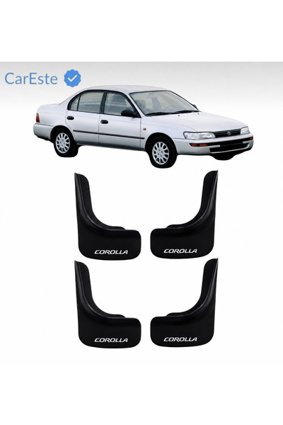 CarEste Toyota Corolla 1993-1998 Uyumlu Paçalık Seti 4 Parça Ön Arka Çamurluk...