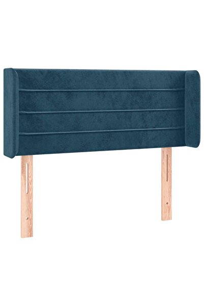 vidaxl Dark blue headboard with wings 93x16x78/88 cm Velvet