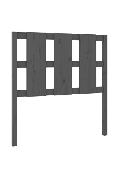 vidaxl Tăblie de pat, gri, 80,5x4x100 cm, lemn masiv de pin