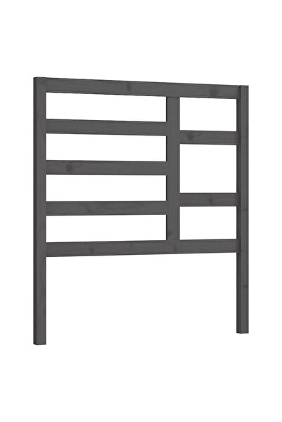 vidaxl Tăblie de pat, gri, 81x4x104 cm, lemn masiv de pin