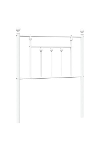 vidaxl Metal replacement headboard, white, 75 cm