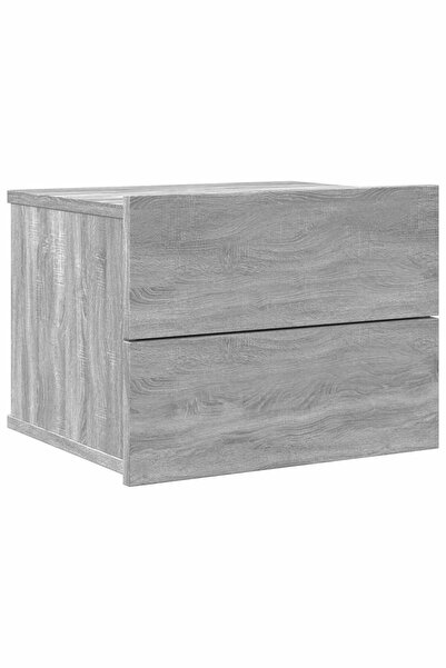 vidaxl Noptieră, gri sonoma, 40x30x30 cm, lemn prelucrat