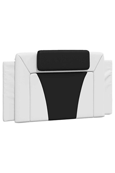 vidaxl Headboard Pillow , Viana, black and white, 100cm, artificial Leather