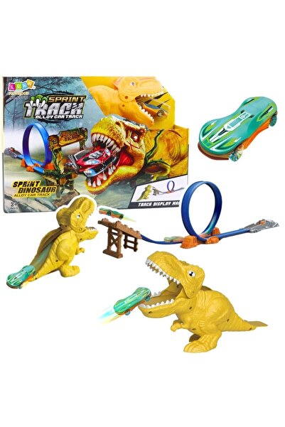 sallma Set de joaca sprint track dinozaur cu pista si masinute pentru aventur...