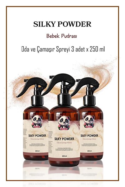 Rosie 3 adet Silky Powder Oda ve Çamaşır Spreyi 250 ml