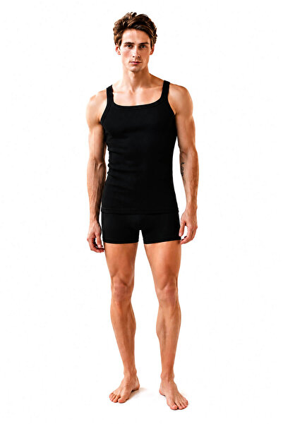 Hepsine Rakip 3-Pack Men's Strappy Camisole Undershirt 100% Cotton 1044