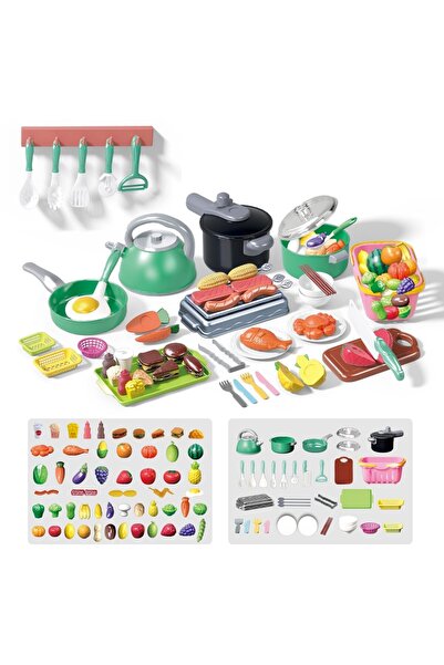 KidProtect Комплект аксесоари за детска кухня Pro Chef, 92 аксесоара, Подарък...