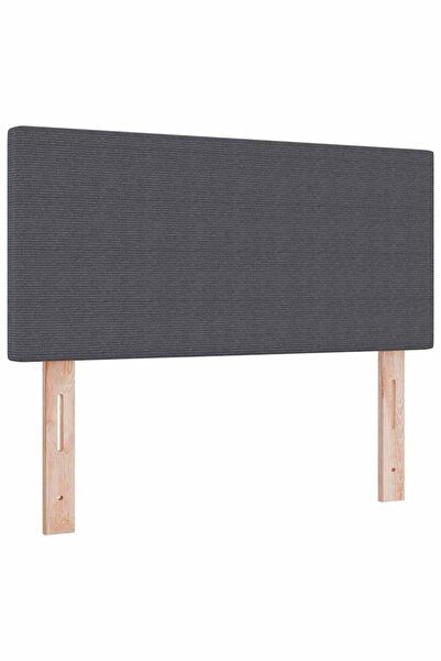 vidaxl Headboard Dark Grey 80 cm Corduroy fabric