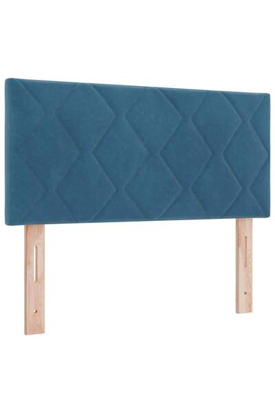 vidaxl Tăblie cap Albastru închis 90 cm Catifea