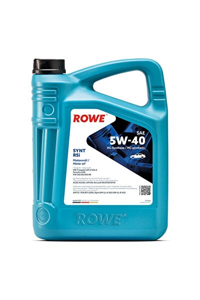 ROWE HighTec Synt RSi SAE 5W40 5L двигателно масло за леки автомобили