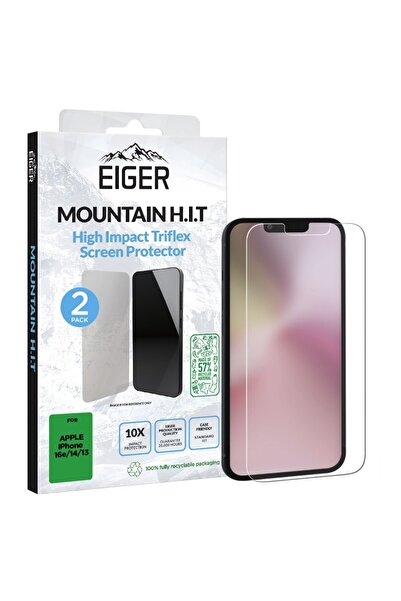 EIGER Folie Clear Triflex H.I.T GRS iPhone 17e / iPhone 16e / iPhone 14 / iPh...